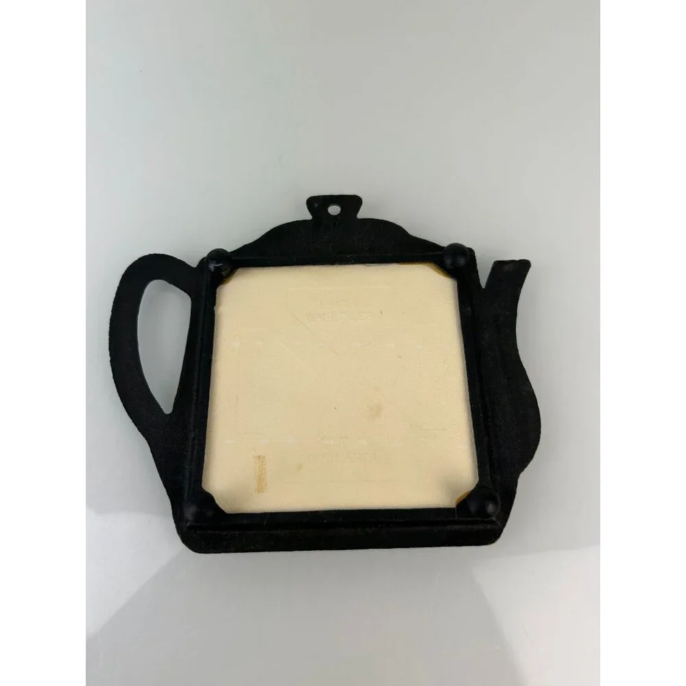 Vintage Fairy Penguin Phillip Island Australia Tile Trivet in Teapot Iron Holder